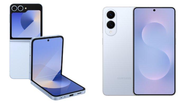 PERBANDINGAN HP SAMSUNG - Kolase tangkapan layar tampilan HP Samsung Galaxy Z Flip6 dan Samsung Galaxy S25 Edge yang diambil dari website Samsung.com, Kamis (5/6/2025).