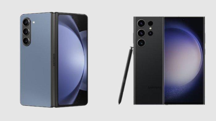 Samsung Galaxy Z Fold5 dan Samsung Galaxy S23 Ultra