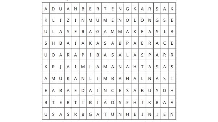 SOAL PENDIDIKAN PANCASILA - Tangkapan layar gambar soal tek-teki silang Ayo, Bermain halaman 55.