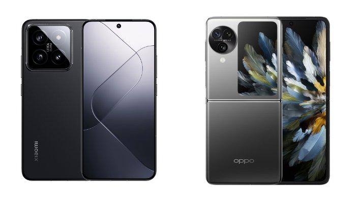 Xiaomi 14 dan Oppo Find N3 Flip