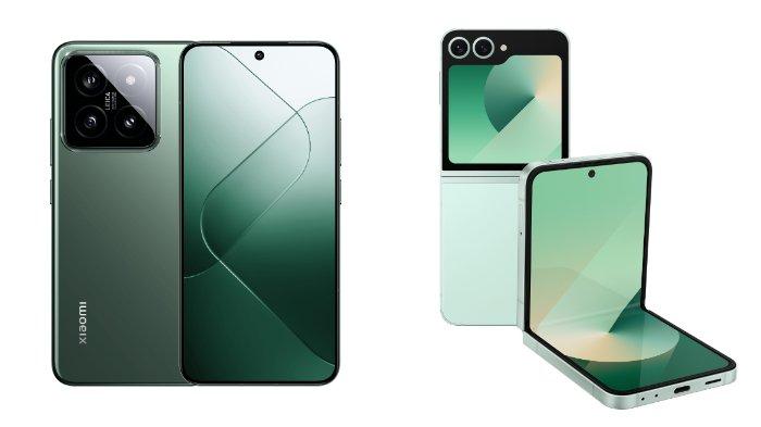 Xiaomi 14 dan Samsung Galaxy Z Flip6
