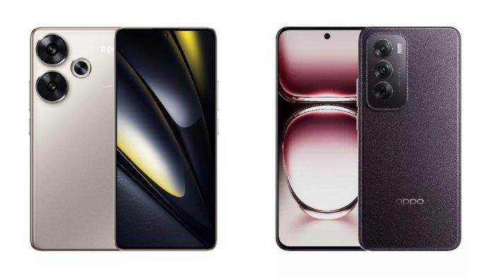 Xiaomi POCO F6 dan Oppo Reno12 5G