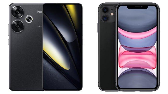 Xiaomi POCO F6 dan iPhone 11