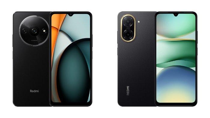 PERBANDINGAN HP XIAOMI - Kolase tampilan HP Xiaomi Redmi A3 dan Redmi A5 yang diunduh dari website Mi.co.id, Selasa (1/4/2025).
