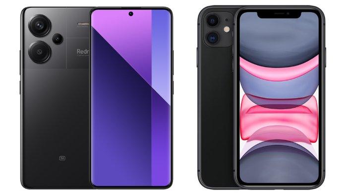 Xiaomi Redmi Note 13 Pro Plus 5G dan iPhone 11