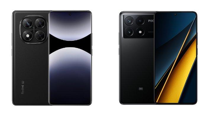 PERBANDINGAN HP XIAOMI - Tampilah HP Xiaomi Redmi Note 14 Pro 5G dan Xiaomi POCO X6 Pro yang diunduh dari website Mi.co.id, Jumat (7/2/2025). Simak perbandingan spesifikasi dan harga HP Xiaomi Redmi Note 14 Pro 5G dengan Xiaomi POCO X6 Pro.
