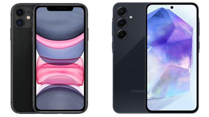 iPhone 11 dan Samsung Galaxy A55 5G