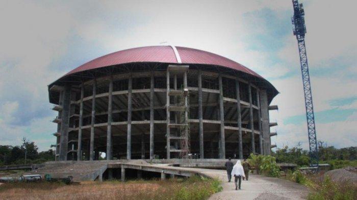Proyek pembangunan Gereja Kingmi Mile 32 tahap 1 tahun anggaran 2015 di Kabupaten Mimika, Provinsi Papua.