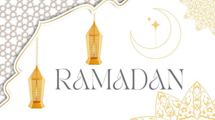 ILUSTRASI RAMADAN - Grafis Ramadan yang dibuat di Canva pada Senin (3/3/2025).