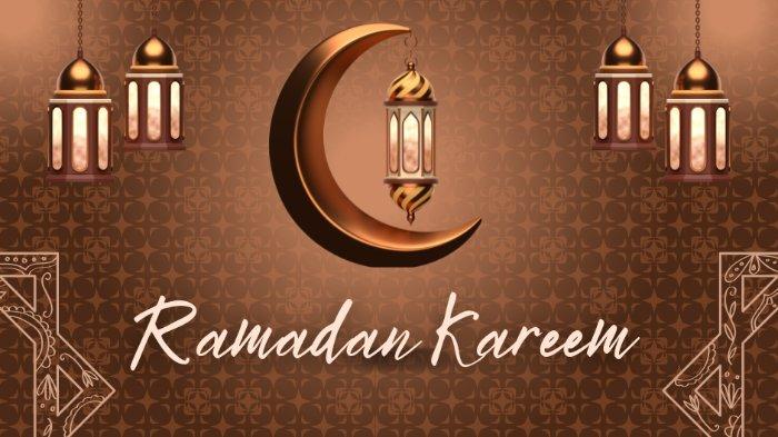 ILUSTRASI RAMADAN - Grafis Ramadan yang dibuat di Canva pada Senin (3/3/2025).