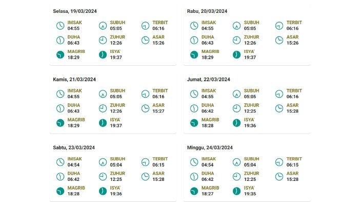 Jadwak Buka Puasa Kota Sorong 2024