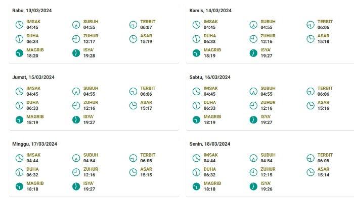 Jadwal imsak manokwari