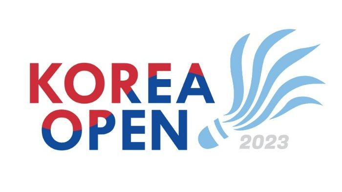 Logo Korea Open 2023 yang berlangsung, pada 18-23 Juli 2023.
