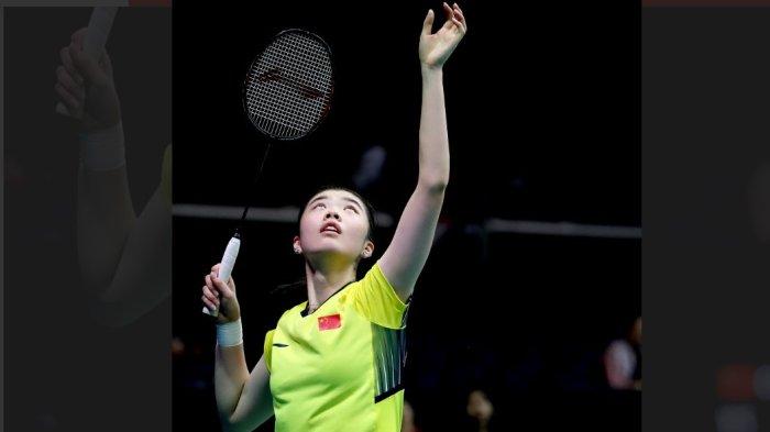 Pemain badminton China sektor tunggal putri, Gao Fang Jie .