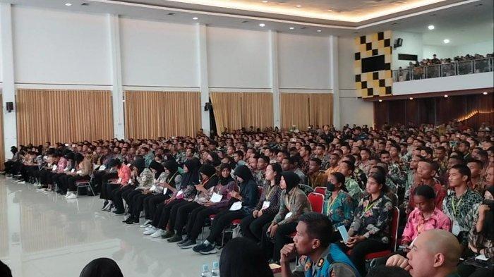 SIDANG KELULUSAN - Suasana sidang kelulusan akhir penerimaan terpadu Bintara Polri 2023, Rabu (19/7/2023) malam di markas Polda Papua Barat di Manokwari.