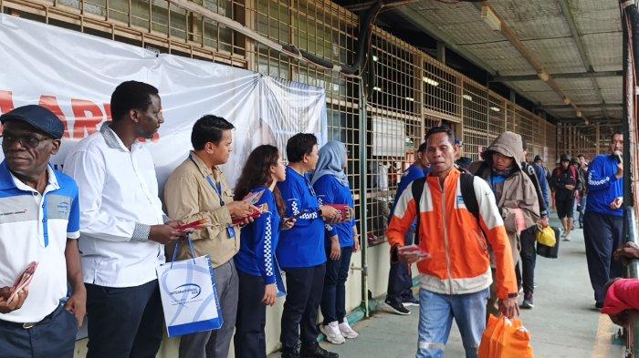 HARI MALARIA SEDUNIA - PT Freeport Indonaesia (PTFI) melalukan kampanye bebas malaria kepada karyawan di Terminal Gorong-Gorong, Mimika, Papua Tengah, Jumat (25/4/2025).