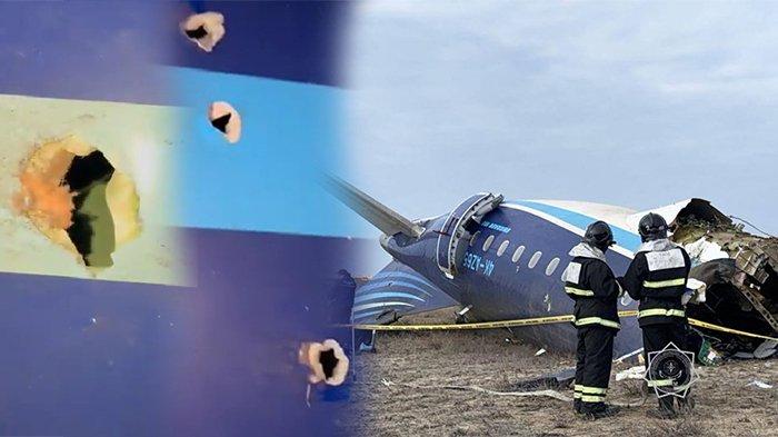 Dugaan penyebab jatuhnya pesawat Azerbaijan Airlines dengan nomor penerbangan J2-8243 yang jatuh di dekat Kota Aktau, Kazakhstan, Rabu (25/12/2024) makin meluas. Ada lubang-lubang misterius di ekor pesawat.