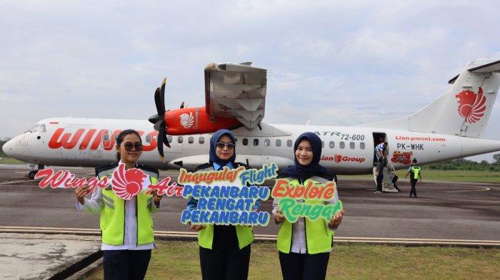 RUTE RENGAT-PEKANBARU - Pesawat Wings Air membuka penerbangan dari Bandara Japura  untuk melayani rute Rengat-Pekanbaru. 