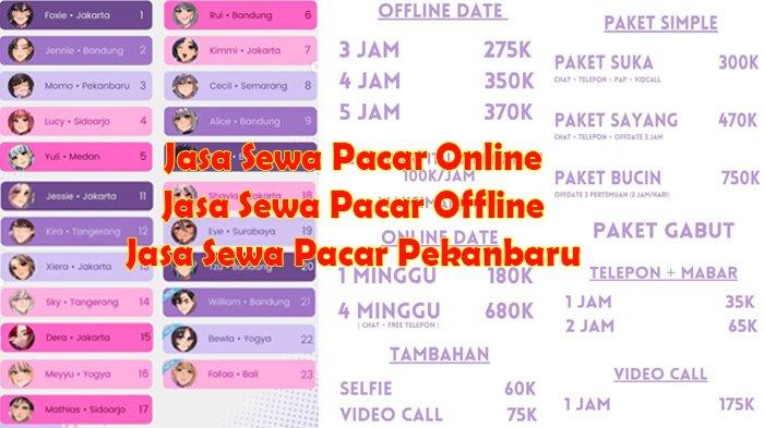 Tarif jasa sewa pacar per jam 11 Desember 2025