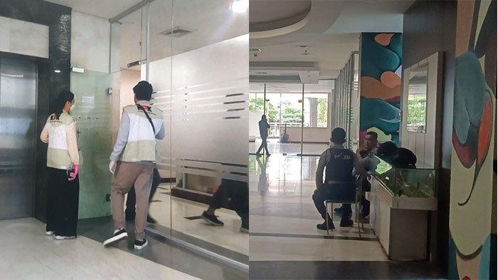 Pengeledahan yang dilakukan petugas dari Komisi Pemberantasan Korupsi (KPK) di Kantor Dinas PUPR Riau, di Jalan SM Amin Pekanbaru masih berlangsung