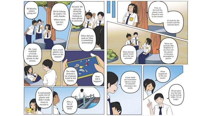 ILUSTRASI KUNCI JAWABAN : Kunci Jawaban Bahasa Inggris Kelas 8 Halaman 207 208 Section 2 - Reading Worksheet Unit 2 Chapter 4. Kunci jawaban Bahasa Inggris kelas 8 halaman 207 208 Section 2 - Reading Worksheet 4.9 Complete the following table and Can you tell the types of plastic Unit 2 What Happened to the Sea Animals Chapter 4 No Littering sesuai buku paket English For Nusantara SMP dan MTs edisi Kurikulum Merdeka Kemendikbudristek cetakan pertama 2022.