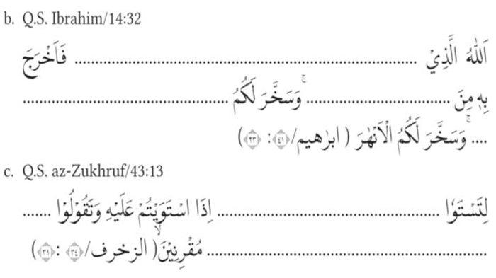 Kunci Jawaban PAI Halaman 8 Kelas 8 Melengkapi Surat Ar-Rum, Ibrahim, Az-Zukhruf Kurikulum Merdeka