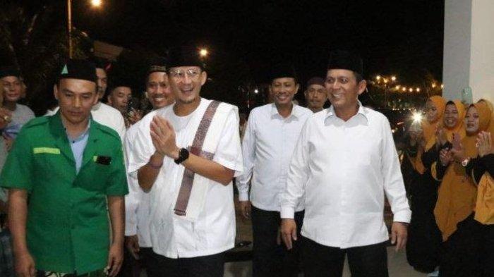 Menteri Sandiaga Uno dengan Gubernur Kepri Ansar Ahmad