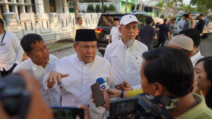 Pj Gubernur Riau SF Hariyanto didampingi Walikota Dumai, Paisal melakukan peninjauan ke Jembatan Duplikat Sungai Masjid Kota Dumai.