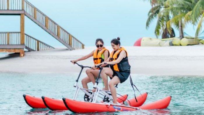 WAHANA - Wahana water sport yang dapat menyehatkan jiwa dan raga di spot baru yaitu Pulau Ranoh.
