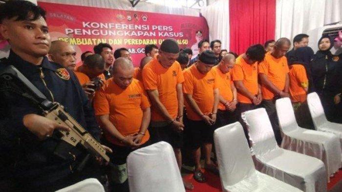Inilah tersangka sindikat pembuat uang palsu di Makassar