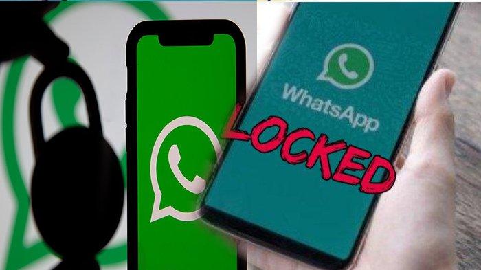 Aplikasi WhatsApp terkunci