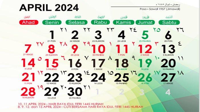 April 2024 / Ramadhan dan Syawal 1445 H