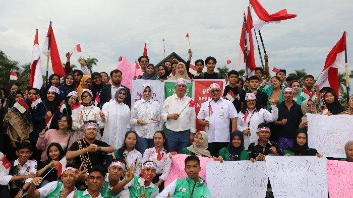 Launching, dan Aksi Menyala Kakak Asuh Stunting (Kating) yang digelar di Pendopo Gubernur, Senin 20 Mei 2024.