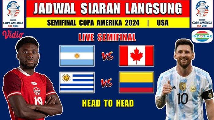 Cara Nonton Semifinal Copa America 2024 Live Argentina Vs Kanada Dan