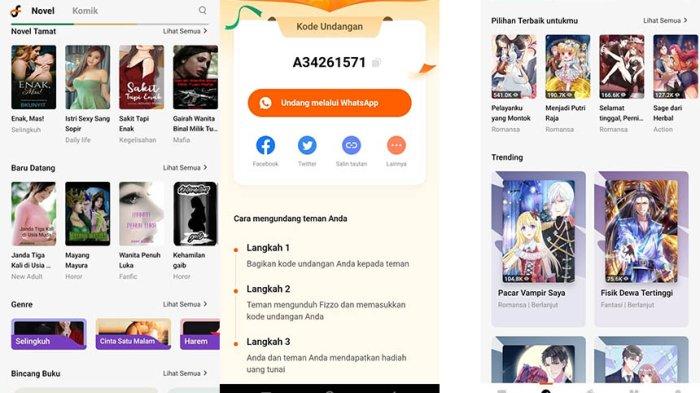 Hasilkan Uang Dari Aplikasi Fizzo Novel Hanya Dengan Membaca Novel