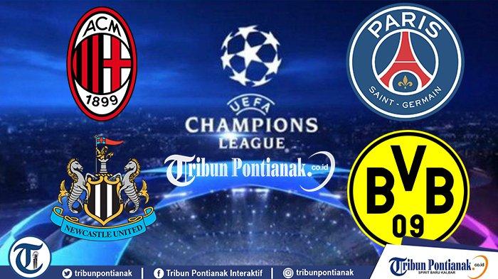 Jadwal Liga Champions 2024 Malam Ini Hasil AC Milan Vs Newcastle, PSG