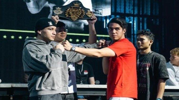 Jefri Nichol dan El Rumi saat tatap muka jelang Tinju di Mahaka Square