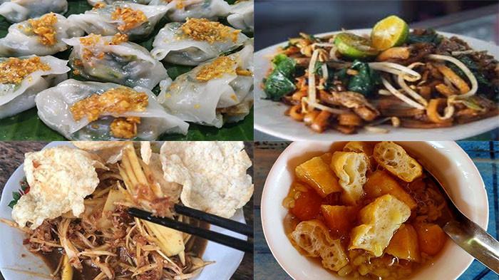 KULINER KHAS SINGKAWANG - Choi pan (kiri atas), Mie Tiaw Asuk (kanan atas), Rujak Singkawang (kiri bawah) dan Bubur Gunting (kanan bawah). Kota Singkawang pun dikenal dengan keragaman khasanah kuliner yang sangat kaya dan terkenal dengan kelezatannya.