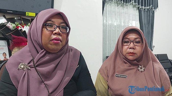 Komisioner KPPAD Kalbar Nani Wirdayani saat memberikan keterangan terkait dugaan kasus pemerkosaan remaja putri di Pontianak Timur, Senin 20 Mei 2024.