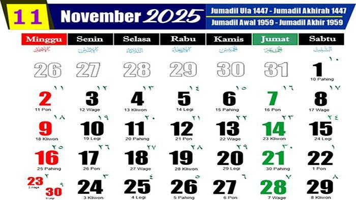 Kalender November 2025