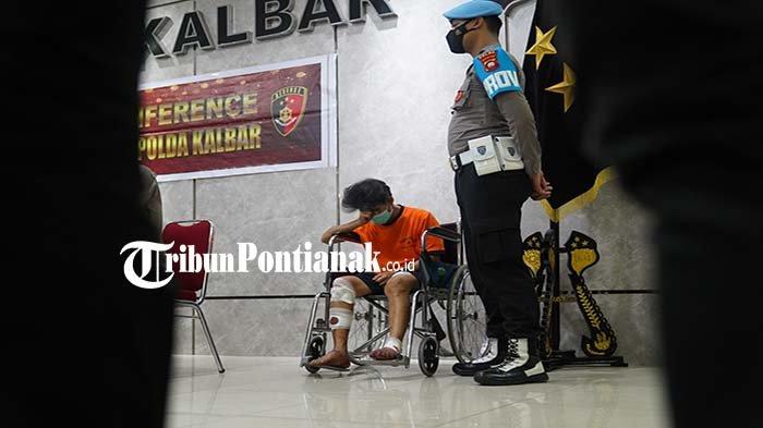 Kapolda Kalbar Irjen Pol Pipit Rismanto memimpin Rilis Kasus pembunuhan pasutri, di Mapolda Kalbar, Kota Pontianak, Selasa, 26 September 2023.