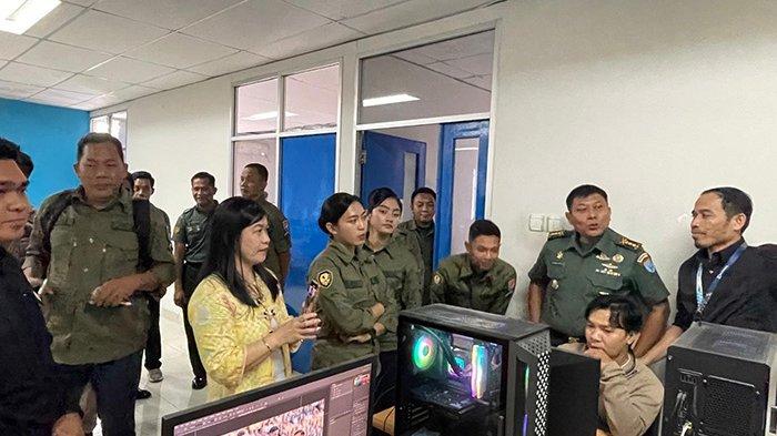 Kodam XII/Tpr bertandang ke kantor Tribun Pontianak, Jalan Sungai Raya Dalam 24a, Kecamatan Sungai Raya, Kabupaten Kubu Raya, Rabu (28/8/2024).