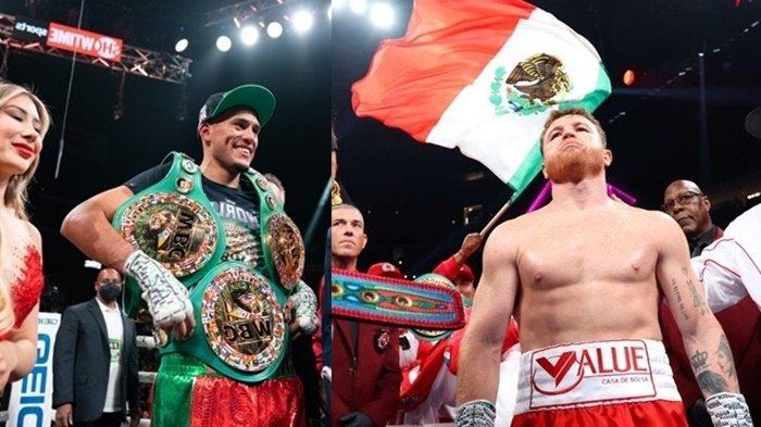 Kolase David Benavidez dan Canelo. 