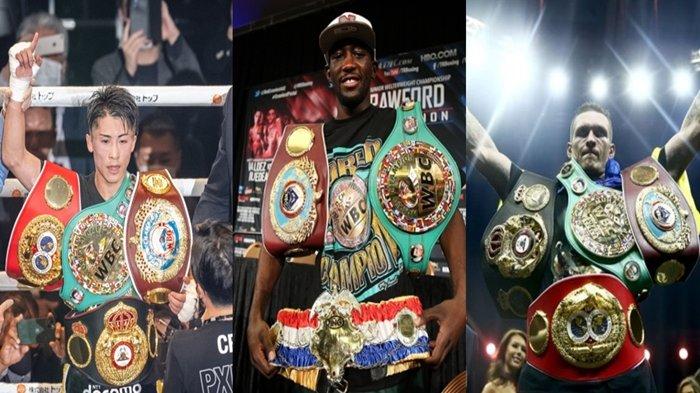Kolase Juara Tak Terbantahkan Naoya Inoue, Terence Crawford dan Oleksandr Usyk. Cek Ranking P4P dalam artikel ini