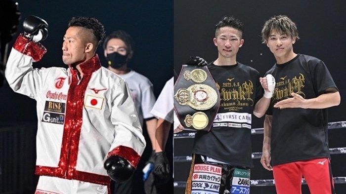 Kolase Takumi Inoue dan Naoya Inouye. Takuma Inoue berhasil menjadi kampiun WBA menggantikan saudaranya Naoya Inoue