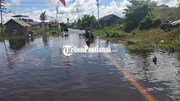 Kondisi banjir di Putussibau sudah berangsur surut, Rabu 6 Desember 2023.