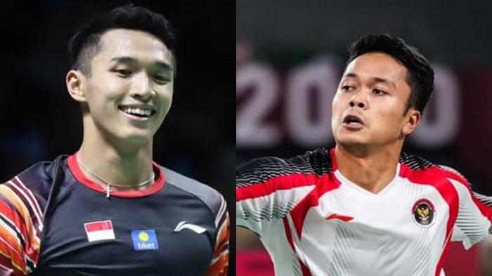 Kolase Jonatan Christie dan Anthony Sinisuka Ginting