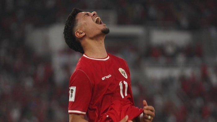 Selebrasi pemain Timnas Indonesia.