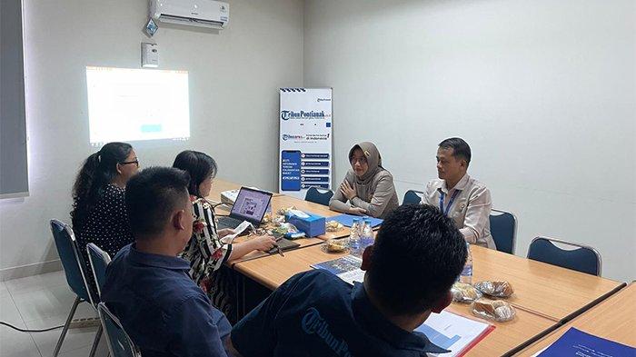 Manajemen RS Anugerah Bunda Khatulistiwa Pontianak bertandang ke Kantor Harian Tribun Pontiaak di Jalan Sungai Raya Dalam 24a, Rabu 29 Mei 2024.