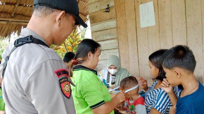Suasana kegiatan di Posyandu Kembang Dahlia di jalan Mantoman No.19 Rt.007 Rw.004. Kamis 3 Agustus 2023.